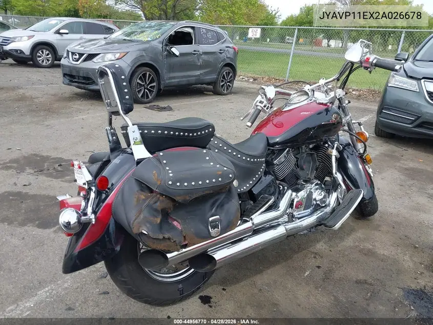 2002 Yamaha Xvs1100 A VIN: JYAVP11EX2A026678 Lot: 44956770