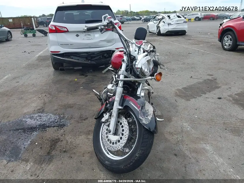 2002 Yamaha Xvs1100 A VIN: JYAVP11EX2A026678 Lot: 44956770