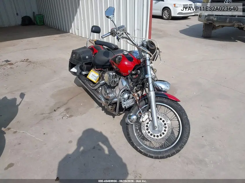 2002 Yamaha Xvs1100 A VIN: JYAVP11E32A023640 Lot: 45469956