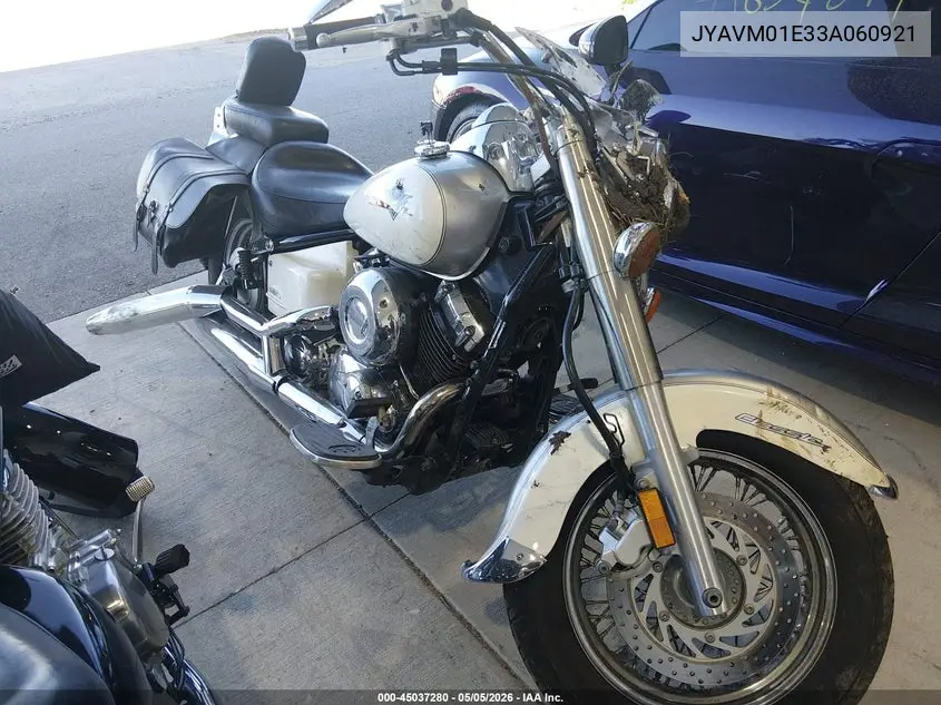 2003 Yamaha Xvs65 A VIN: JYAVM01E33A060921 Lot: 45037280
