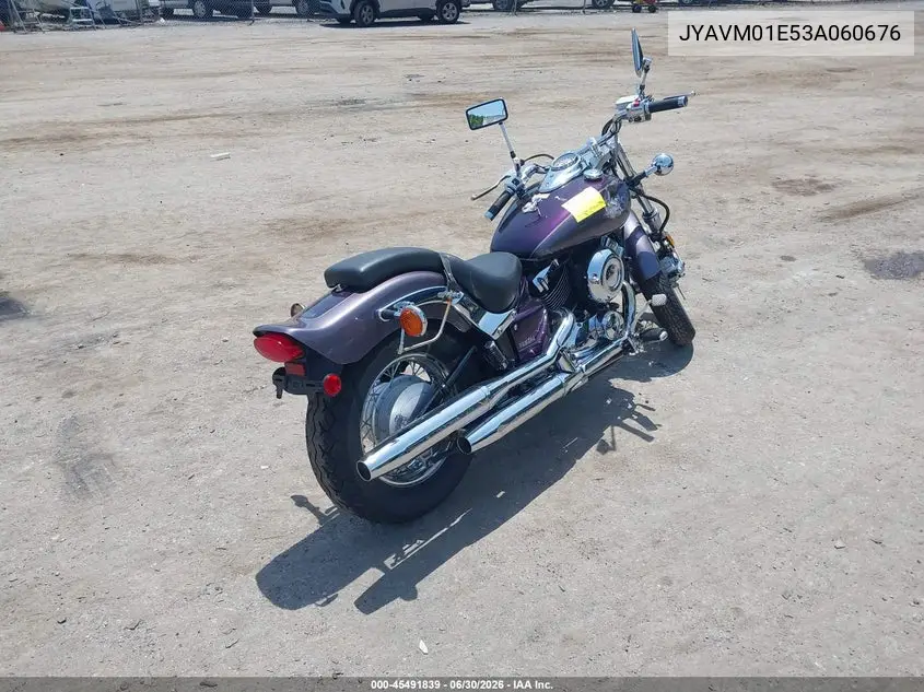 2003 Yamaha Xvs65 A VIN: JYAVM01E53A060676 Lot: 45491839