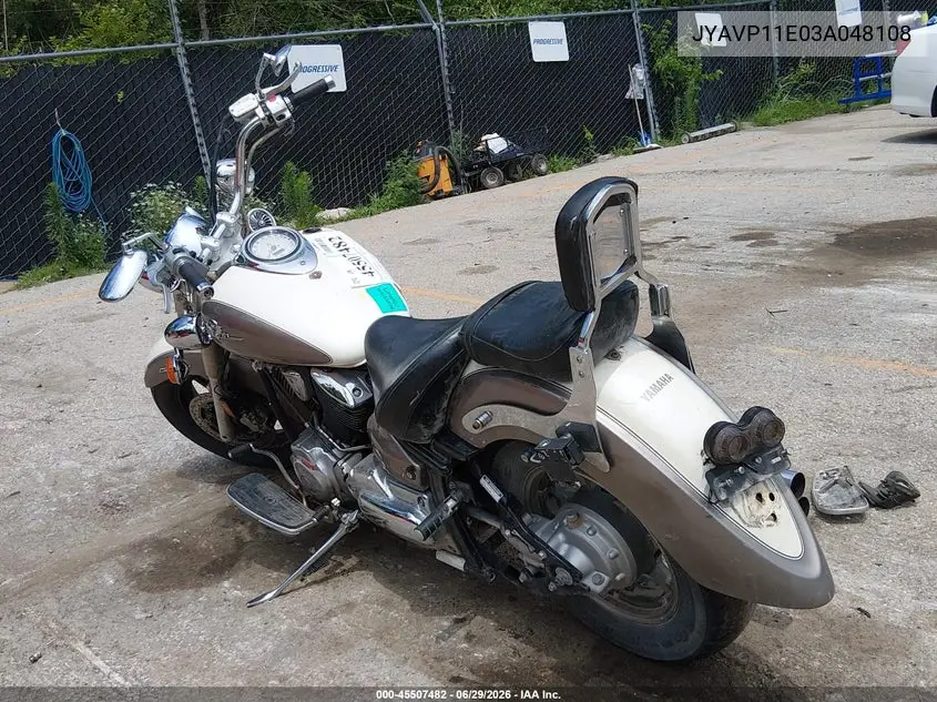 2003 Yamaha Xvs1100 A VIN: JYAVP11E03A048108 Lot: 45507482