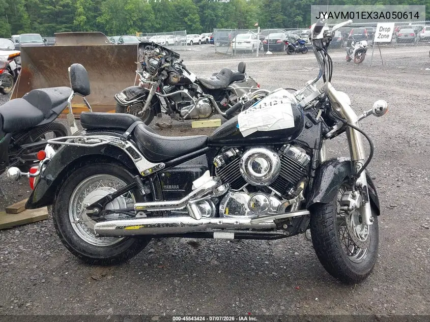2003 Yamaha Xvs65 A VIN: JYAVM01EX3A050614 Lot: 45543424