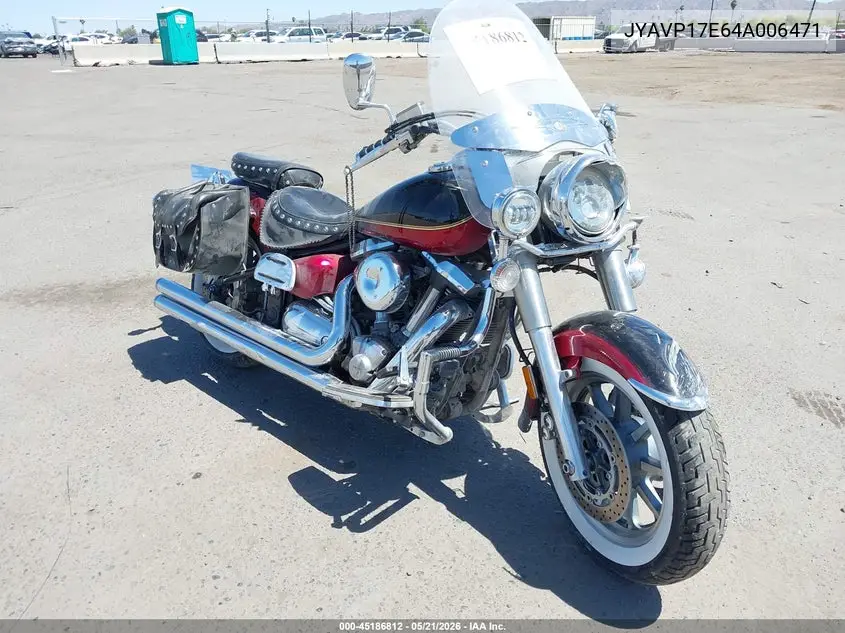 2004 Yamaha Xv1700 A VIN: JYAVP17E64A006471 Lot: 45186812