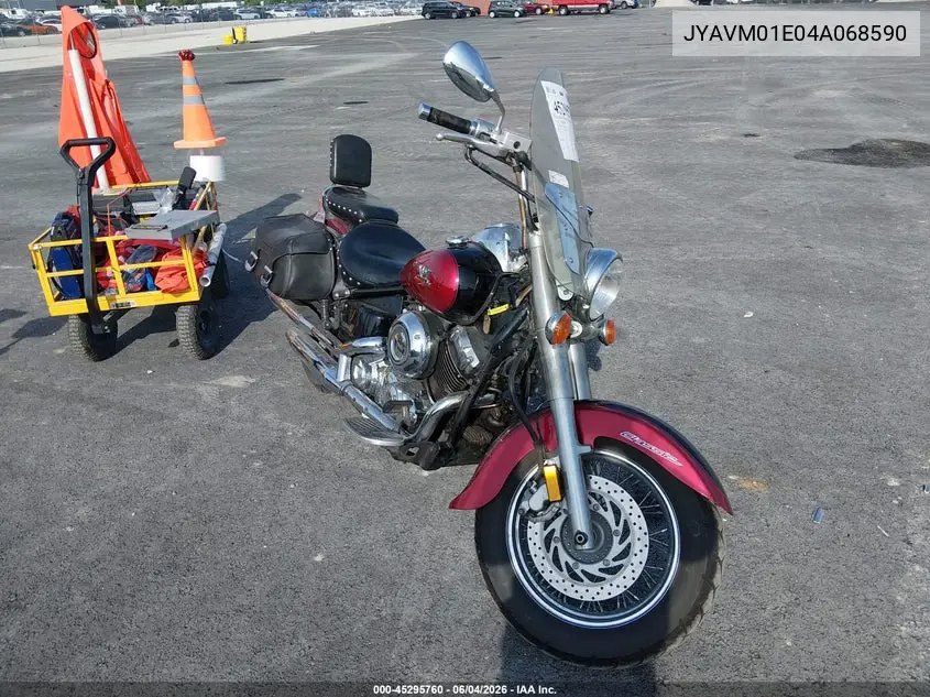 2004 Yamaha Xvs65 A VIN: JYAVM01E04A068590 Lot: 45295760