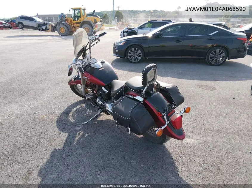 2004 Yamaha Xvs65 A VIN: JYAVM01E04A068590 Lot: 45295760