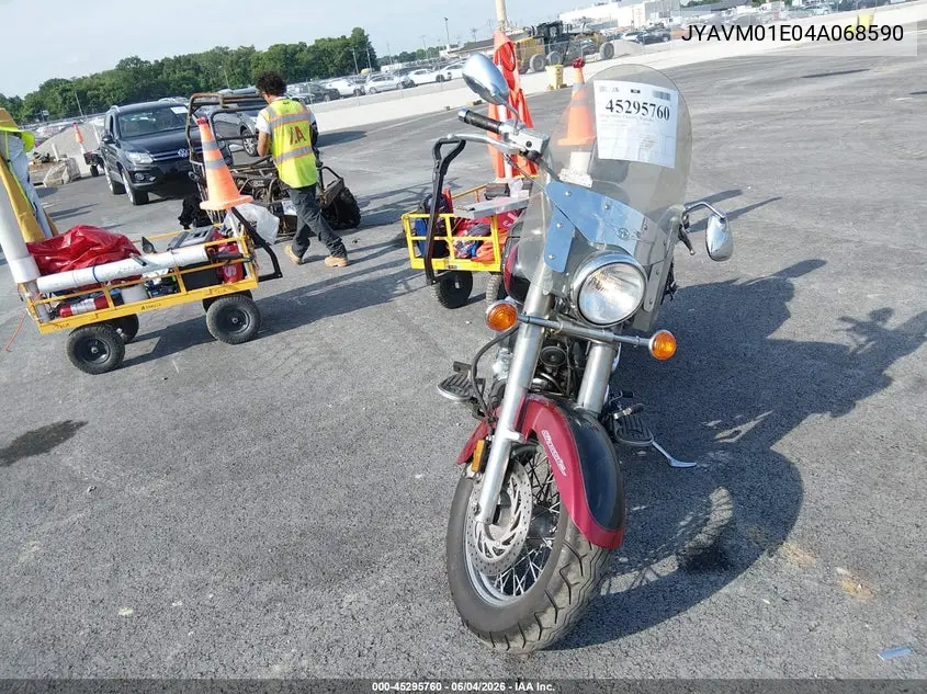 2004 Yamaha Xvs65 A VIN: JYAVM01E04A068590 Lot: 45295760