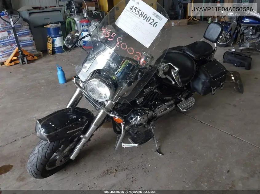 2004 Yamaha Xvs1100 A VIN: JYAVP11E04A050586 Lot: 45580026