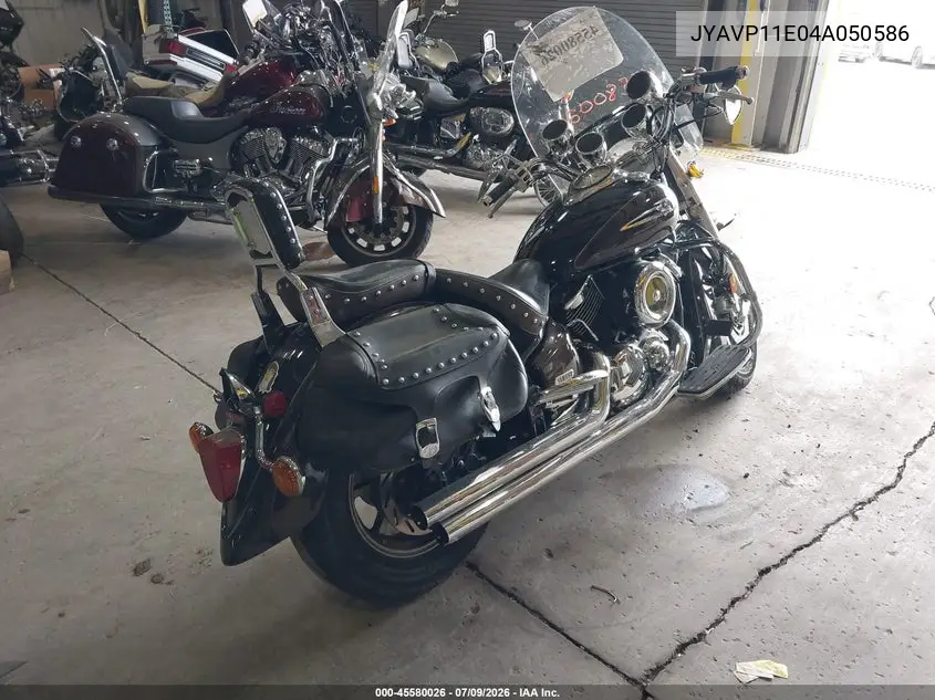 2004 Yamaha Xvs1100 A VIN: JYAVP11E04A050586 Lot: 45580026