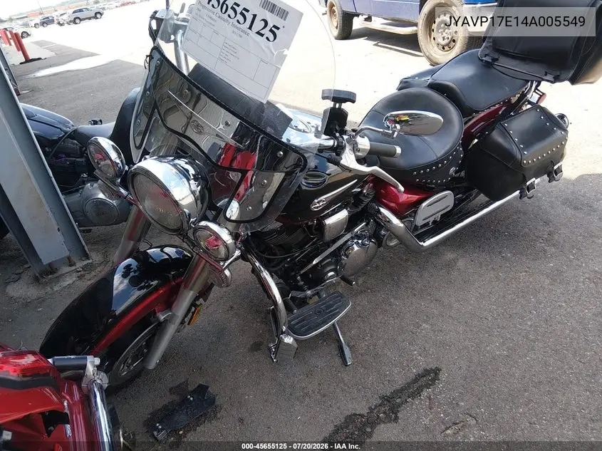 2004 Yamaha Xv1700 A VIN: JYAVP17E14A005549 Lot: 45655125