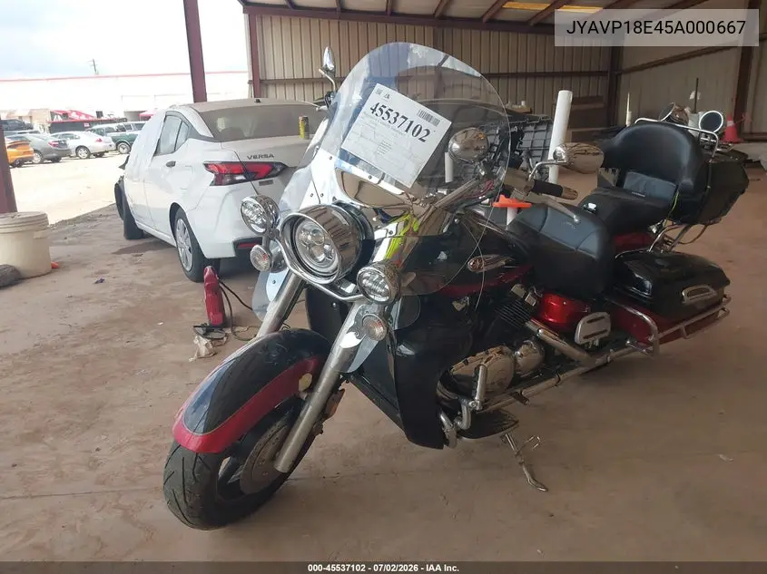 2005 Yamaha Xvz13 Ct VIN: JYAVP18E45A000667 Lot: 45537102