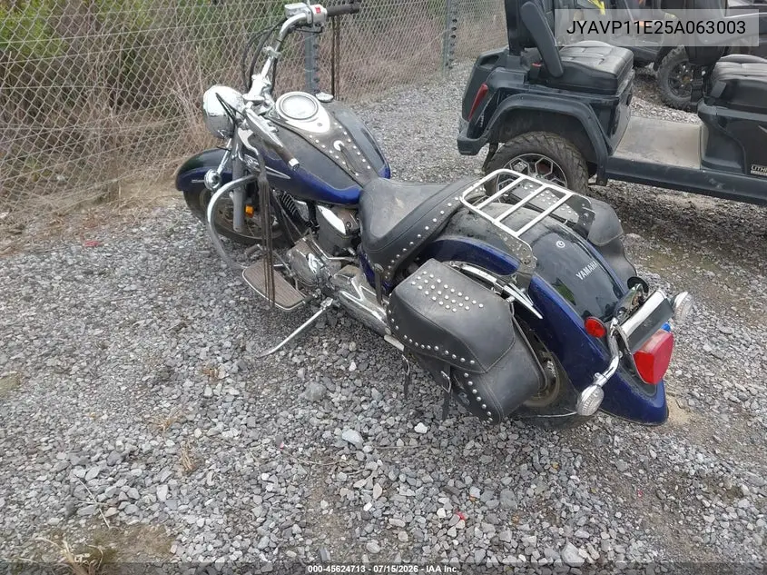 2005 Yamaha Xvs1100 A VIN: JYAVP11E25A063003 Lot: 45624713