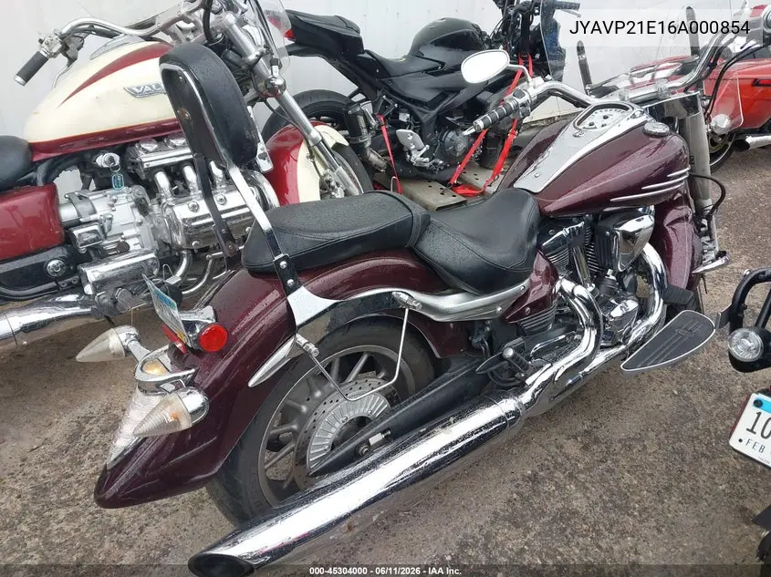 2006 Yamaha Xv1900 A VIN: JYAVP21E16A000854 Lot: 45304000