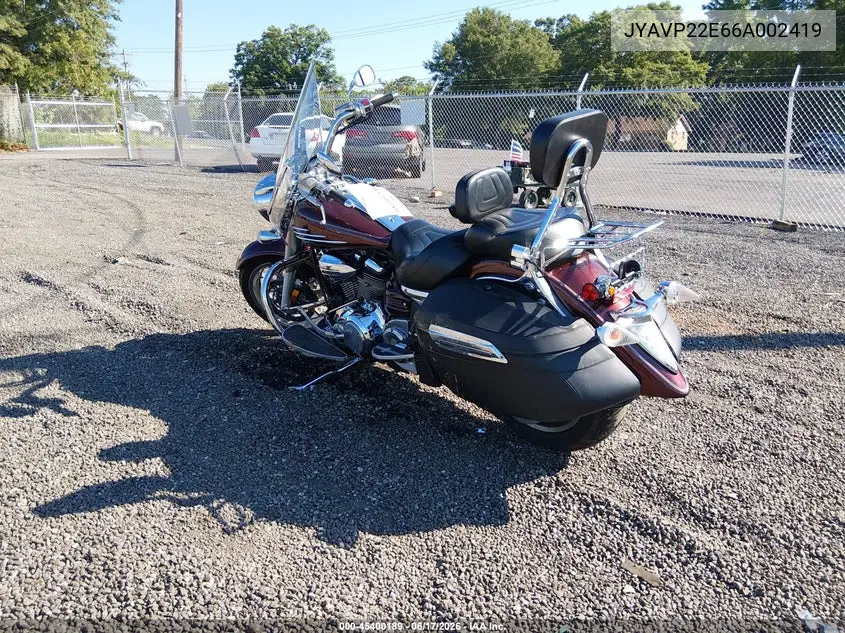 2006 Yamaha Xv1900 Ct VIN: JYAVP22E66A002419 Lot: 45400189