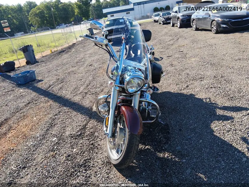 2006 Yamaha Xv1900 Ct VIN: JYAVP22E66A002419 Lot: 45400189