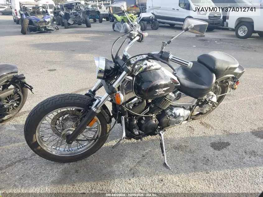 2007 Yamaha Xvs650 VIN: JYAVM01Y37A012741 Lot: 44328636