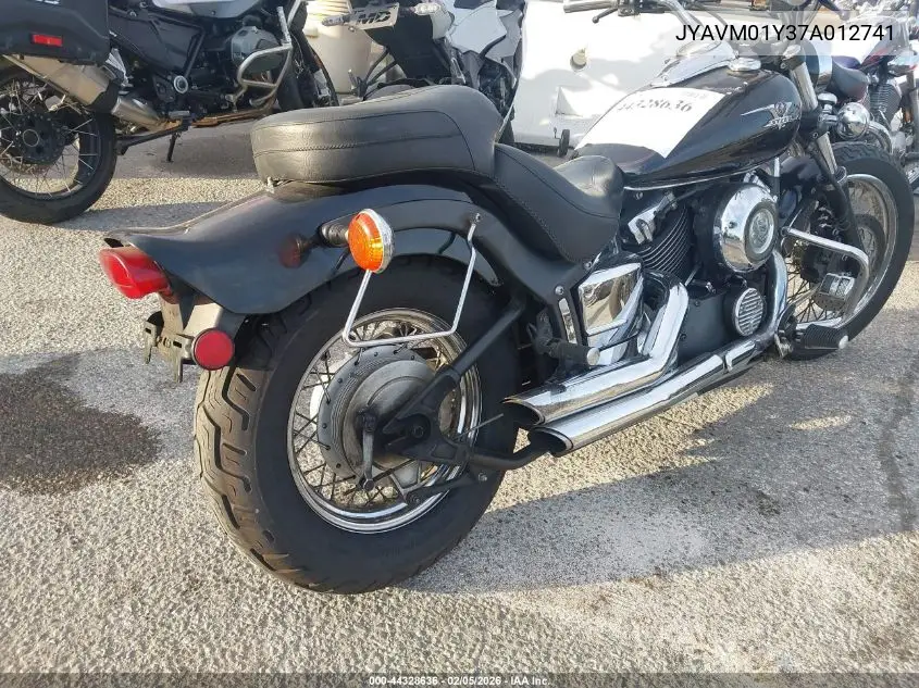 2007 Yamaha Xvs650 VIN: JYAVM01Y37A012741 Lot: 44328636