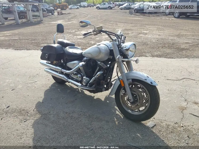 2007 Yamaha Xv1700 A VIN: JYAVP17E07A025652 Lot: 44877445