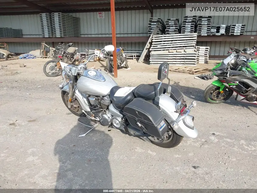 2007 Yamaha Xv1700 A VIN: JYAVP17E07A025652 Lot: 44877445