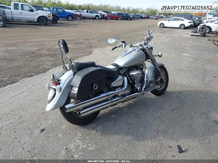 2007 Yamaha Xv1700 A VIN: JYAVP17E07A025652 Lot: 44877445