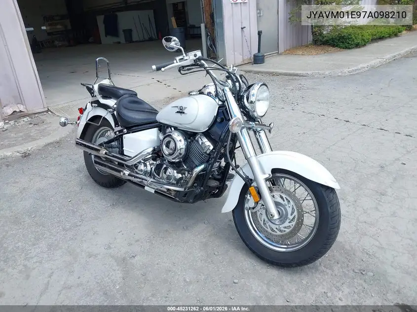 2007 Yamaha Xvs650 VIN: JYAVM01E97A098210 Lot: 45231262