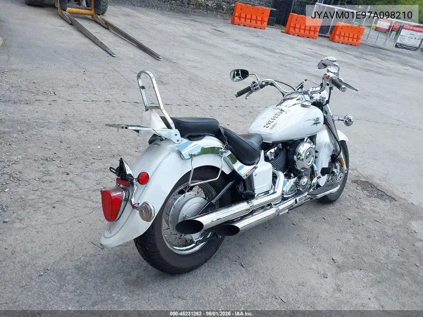 2007 Yamaha Xvs650 VIN: JYAVM01E97A098210 Lot: 45231262