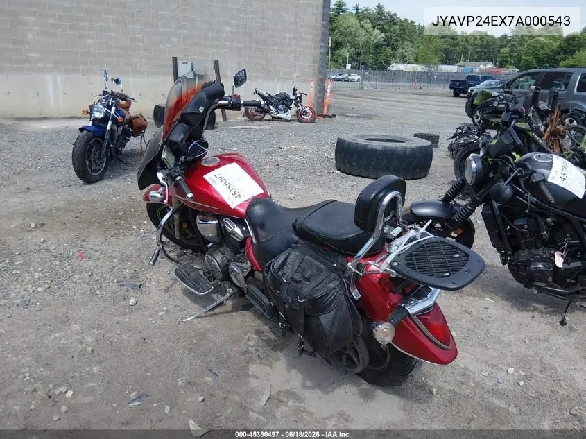 2007 Yamaha Xvs1300 A VIN: JYAVP24EX7A000543 Lot: 45380497