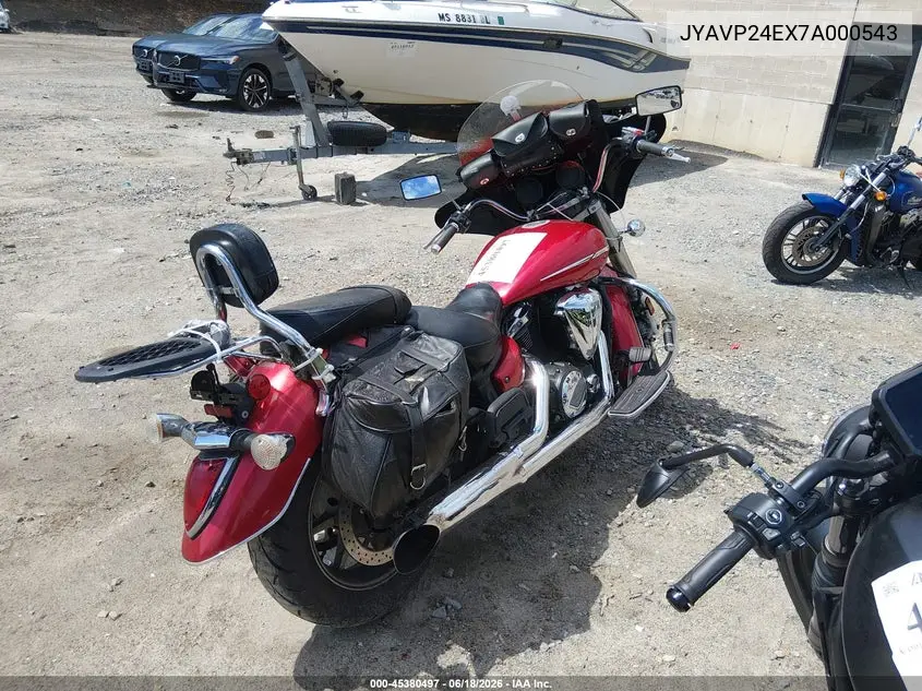 2007 Yamaha Xvs1300 A VIN: JYAVP24EX7A000543 Lot: 45380497