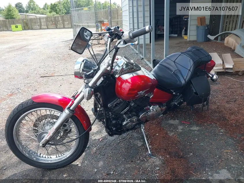 2007 Yamaha Xvs650 VIN: JYAVM01E67A107607 Lot: 45552346