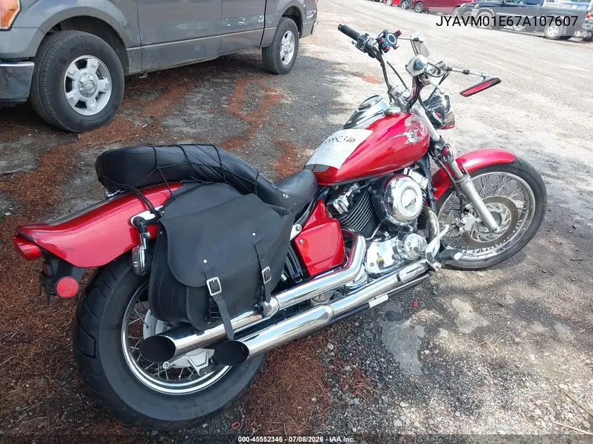 2007 Yamaha Xvs650 VIN: JYAVM01E67A107607 Lot: 45552346
