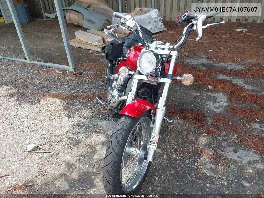 2007 Yamaha Xvs650 VIN: JYAVM01E67A107607 Lot: 45552346