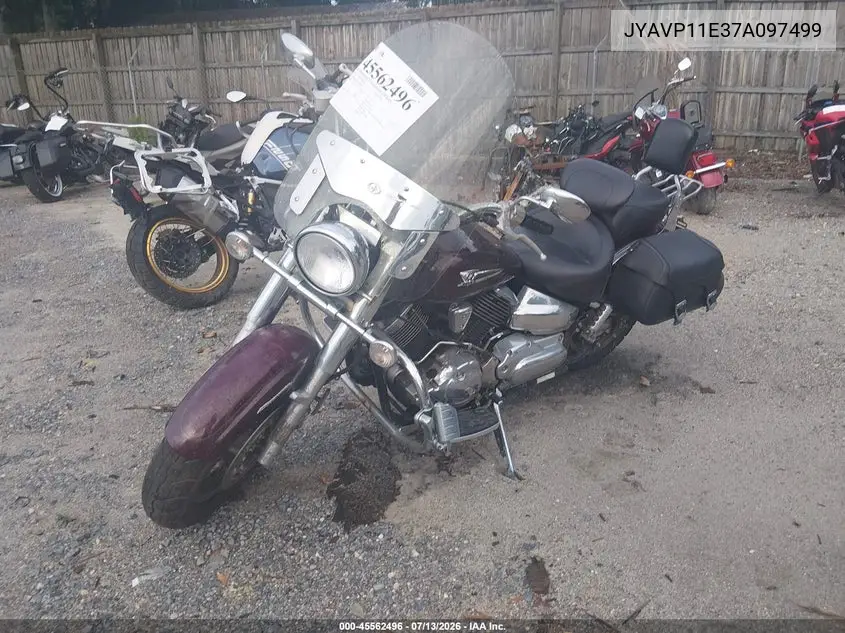 2007 Yamaha Xvs1100 VIN: JYAVP11E37A097499 Lot: 45562496