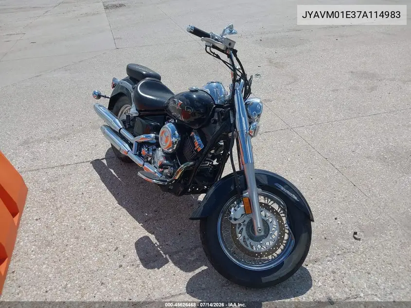 2007 Yamaha Xvs650 VIN: JYAVM01E37A114983 Lot: 45626468