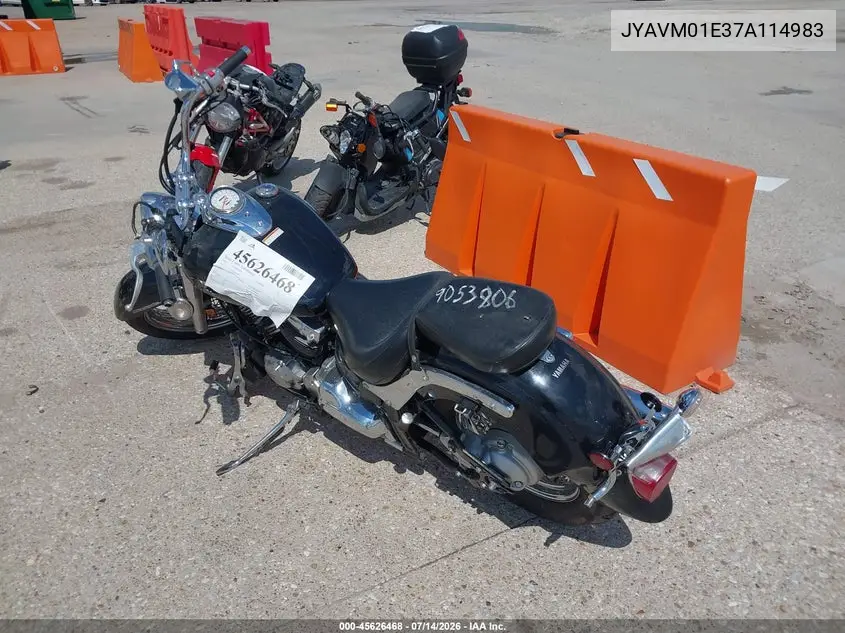 2007 Yamaha Xvs650 VIN: JYAVM01E37A114983 Lot: 45626468