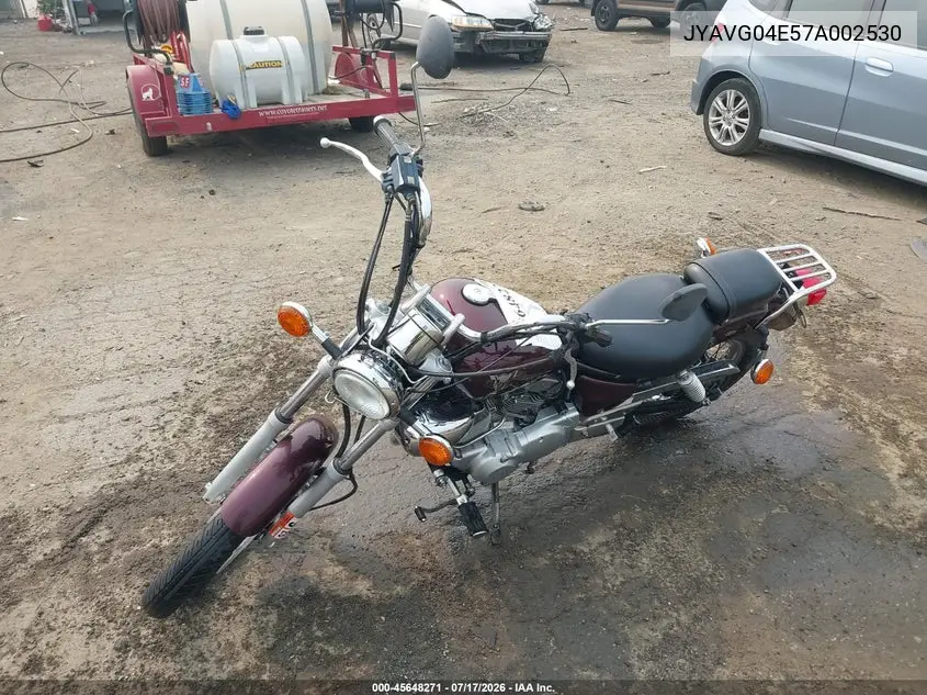 2007 Yamaha Xv250 VIN: JYAVG04E57A002530 Lot: 45648271