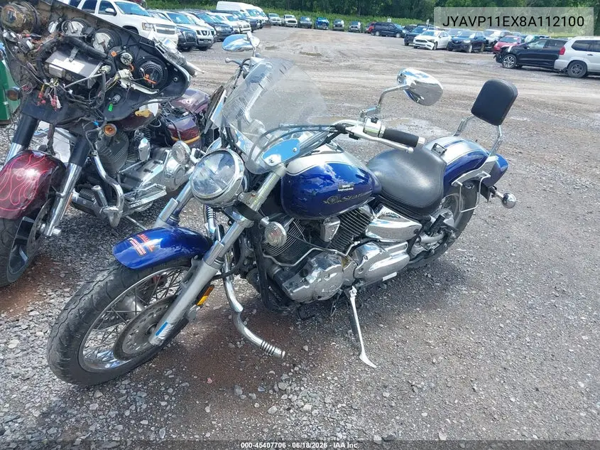 2008 Yamaha Xvs1100 A/At VIN: JYAVP11EX8A112100 Lot: 45407706