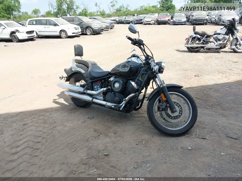 2008 Yamaha Xvs1100 A/At VIN: JYAVP11E98A111469 Lot: 45518484