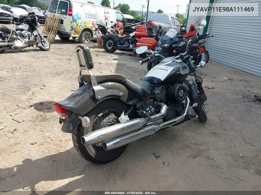 2008 Yamaha Xvs1100 A/At VIN: JYAVP11E98A111469 Lot: 45518484