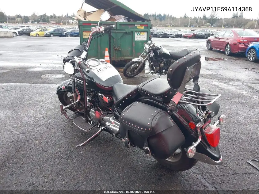 2009 Yamaha Xvs1100 A VIN: JYAVP11E59A114368 Lot: 44542726
