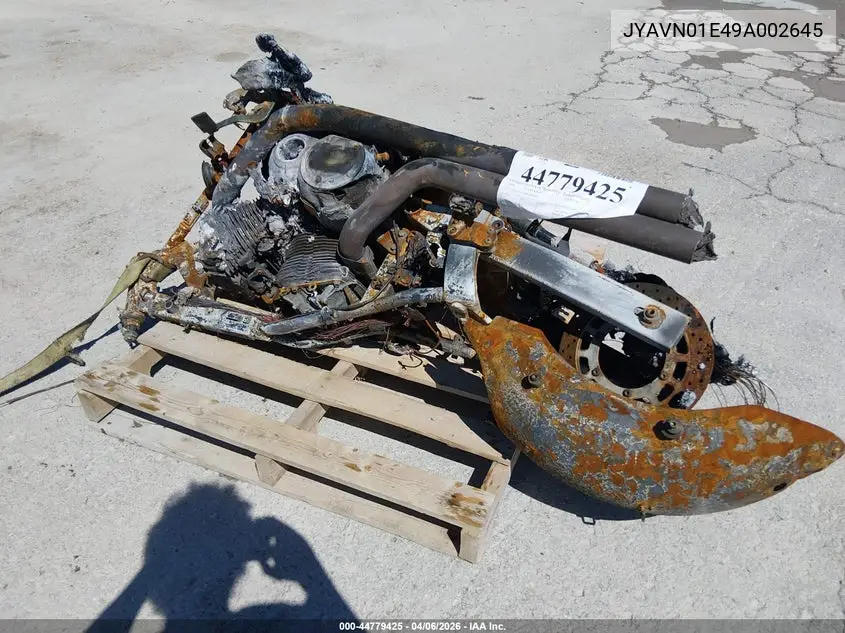2009 Yamaha Xvs950 A VIN: JYAVN01E49A002645 Lot: 44779425