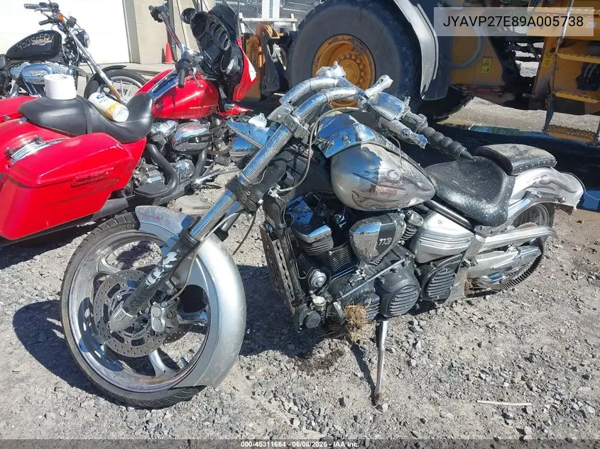 2009 Yamaha Xv1900 Cu VIN: JYAVP27E89A005738 Lot: 45311664