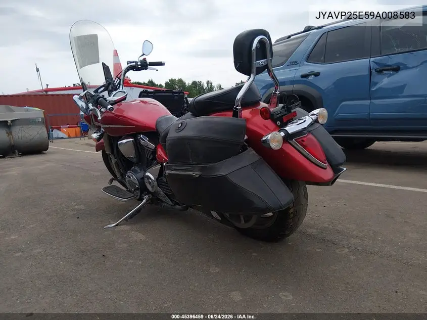 2009 Yamaha Xvs1300 Ct VIN: JYAVP25E59A008583 Lot: 45396459