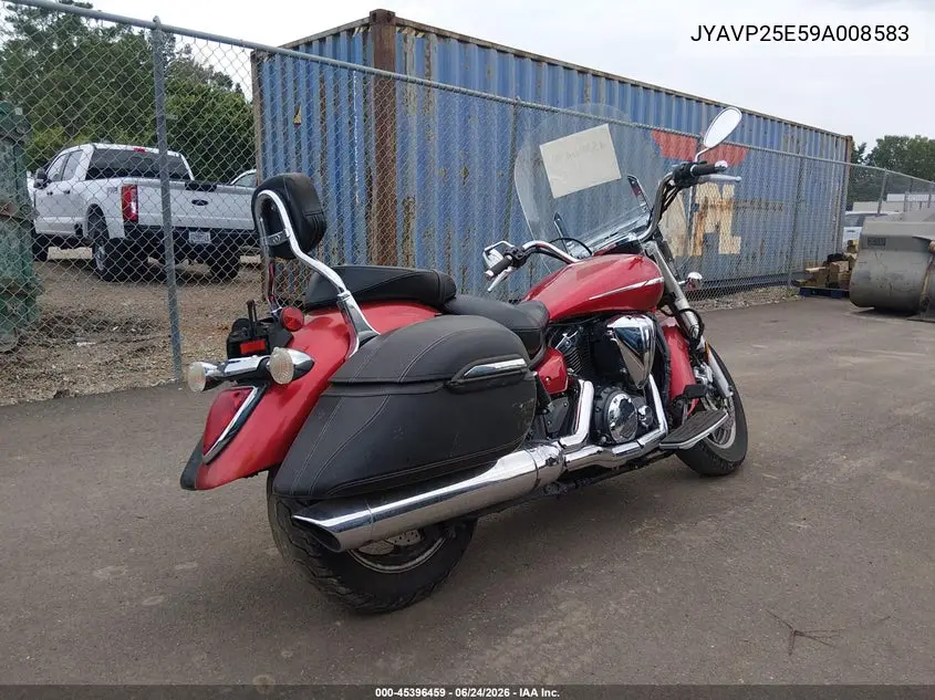 2009 Yamaha Xvs1300 Ct VIN: JYAVP25E59A008583 Lot: 45396459