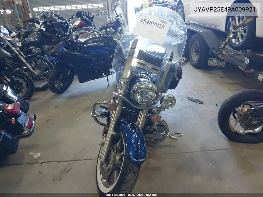 2009 Yamaha Xvs1300 Ct VIN: JYAVP25E49A009921 Lot: 45489025