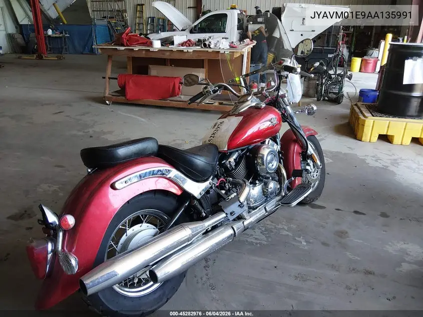 2010 Yamaha Xvs650 A/At VIN: JYAVM01E9AA135991 Lot: 45282976