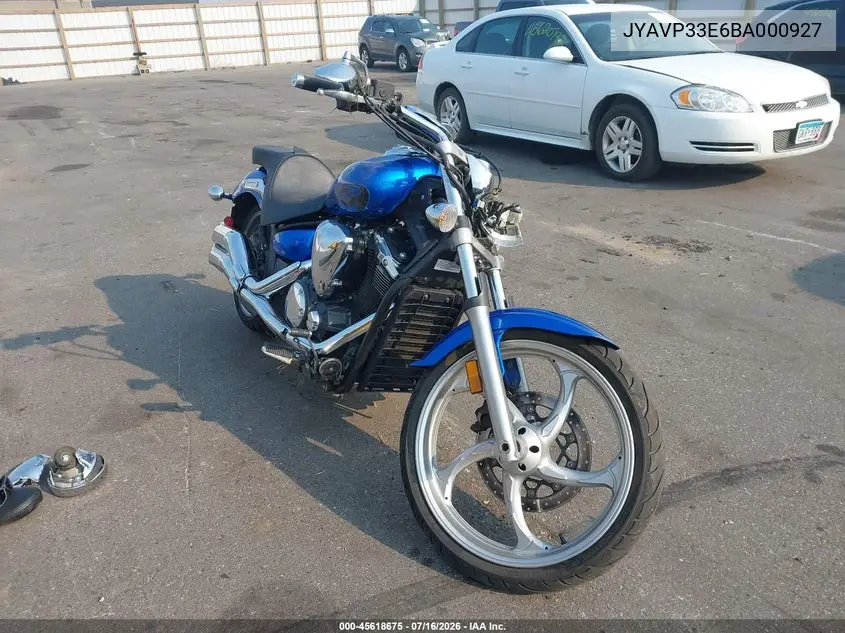 2011 Yamaha Xvs1300 Cu VIN: JYAVP33E6BA000927 Lot: 45618675
