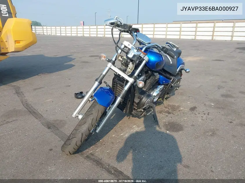 2011 Yamaha Xvs1300 Cu VIN: JYAVP33E6BA000927 Lot: 45618675