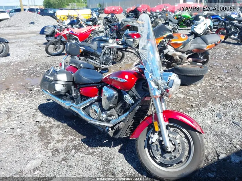 2012 Yamaha Xvs1300 A VIN: JYAVP31E2CA000069 Lot: 45399340