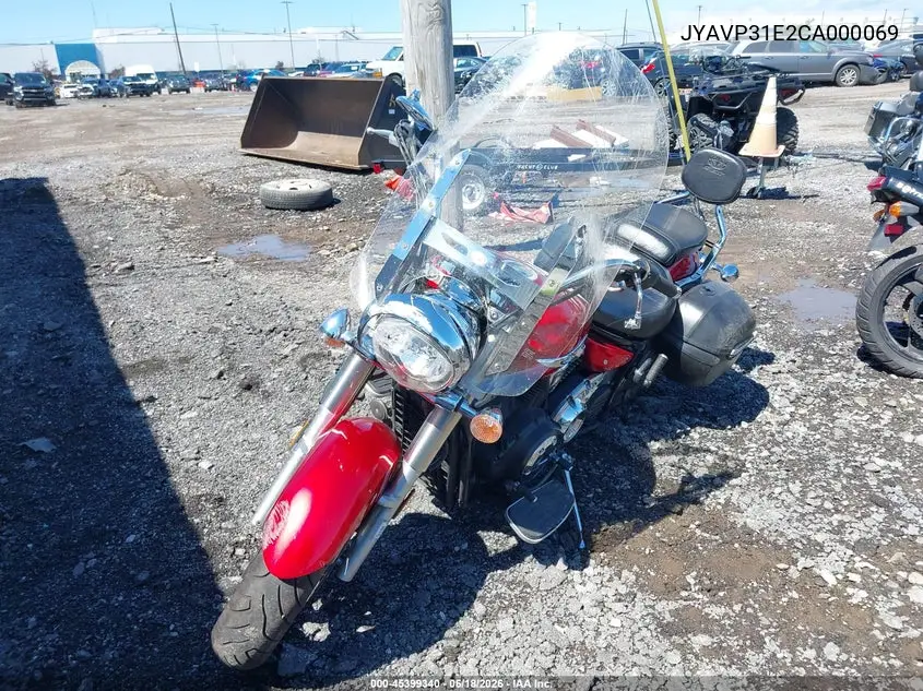 2012 Yamaha Xvs1300 A VIN: JYAVP31E2CA000069 Lot: 45399340