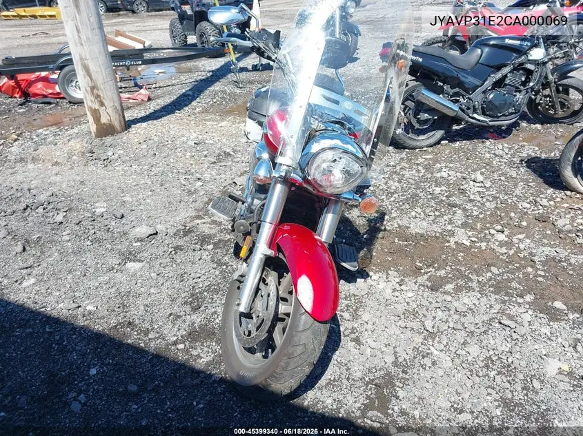 2012 Yamaha Xvs1300 A VIN: JYAVP31E2CA000069 Lot: 45399340